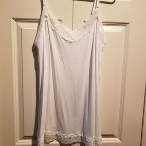 Lane Bryant white lacey cami